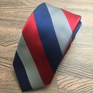 ⭐️ Men’s Perry Ellis Red, Silver & Blue Tie